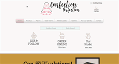 Desktop Screenshot of confectionperfectioncakes.com